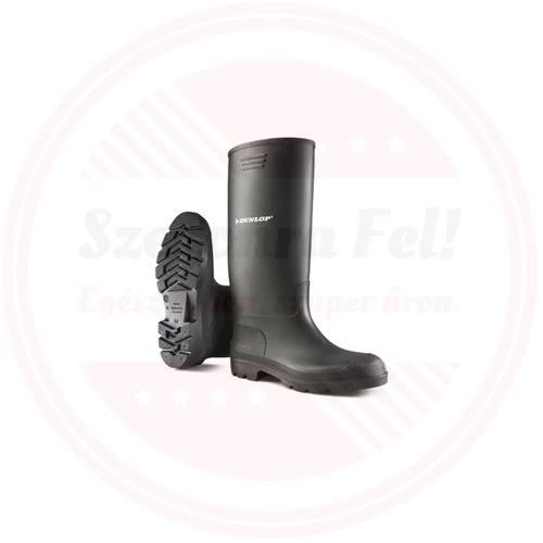 DUNLOP Pricemastor sav- és lúgálló PVC csizma, fekete  hosszú 42