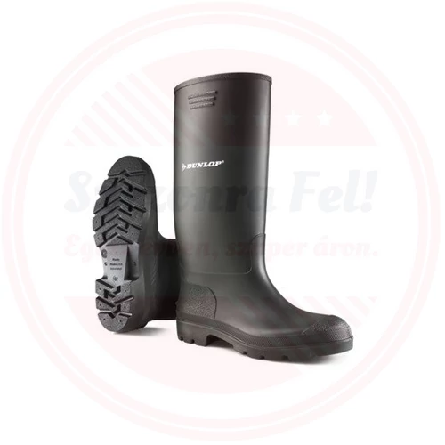 DUNLOP Pricemastor sav- és lúgálló PVC csizma, fekete  hosszú 36