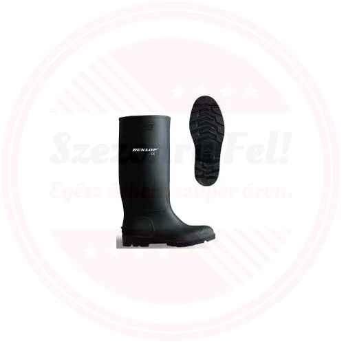 DUNLOP Pricemastor sav- és lúgálló PVC csizma, fekete  hosszú 40