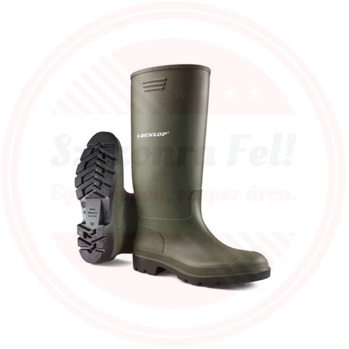DUNLOP Pricemastor sav- és lúgálló PVC csizma, zöld 46