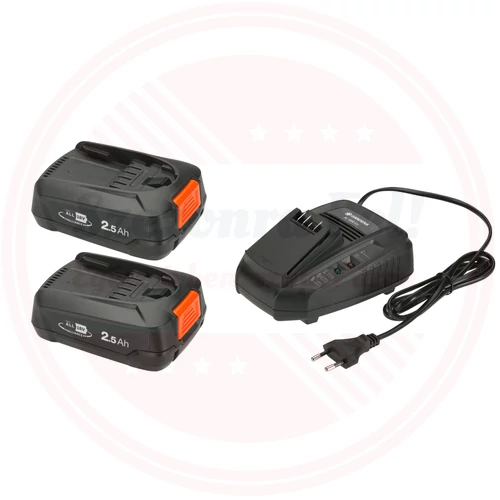 Gardena Akkumulátor készlet P4A 2 x 18V/45 +  AL 1830 CV készlet erejéig