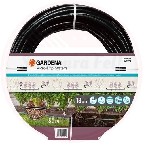 Gardena MD csepegtető cső növénysorokhoz, süllyeszthető 13 mm / 50 m