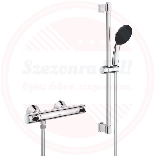 Grohe Precision Flow króm Termosztátos zuhanycsaptelep 1/2'
