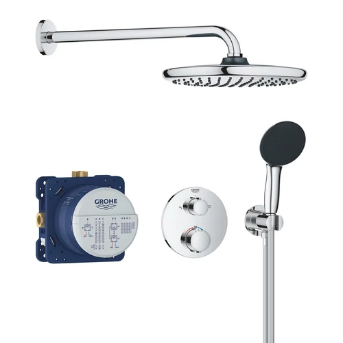 Grohe Precision Thermostat króm Rejtett zuhanyrendszer Vitalio Start 250