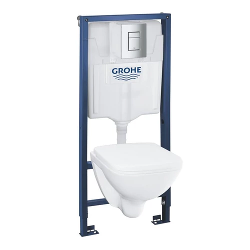 Grohe Solido króm 4 az 1-ben WC szett, 1,13 méteres telepítési magasság