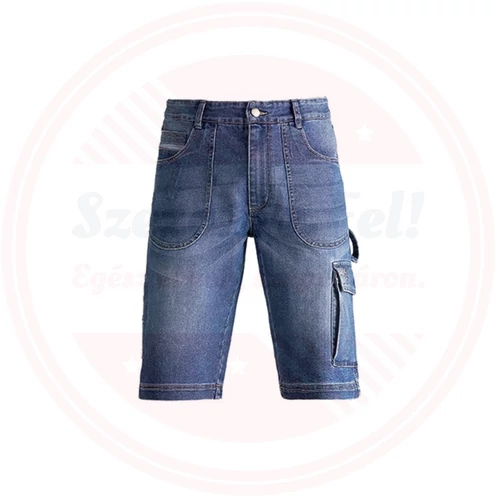 Kapriol Denim farmer rövidnadrág kék XL