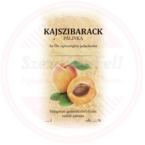 Matrica kajszibarack 1db 50db/csom.