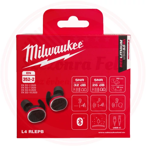Milwaukee Bluetooth hallásvédő füldugó - 1db
