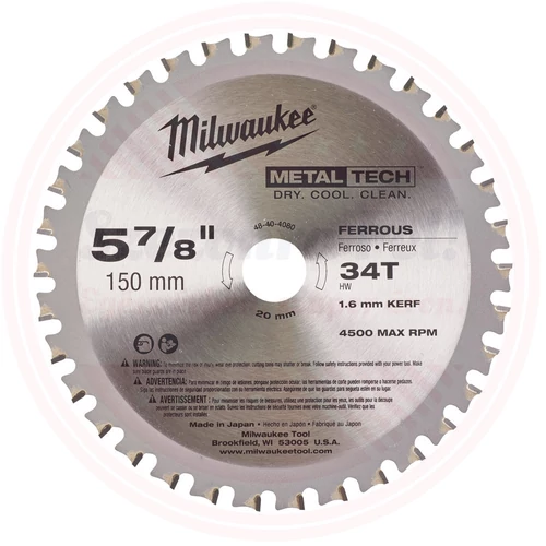 Milwaukee Körfűrészlap gérvágókhoz (Fém) 150x20x1.6x34 1 db