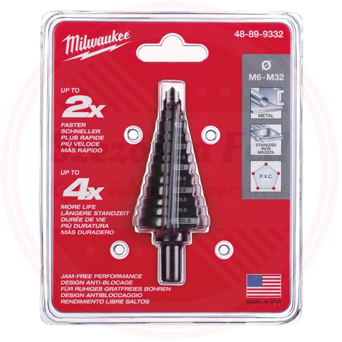Milwaukee Lépcsős fúró M6-M32 - 1 db