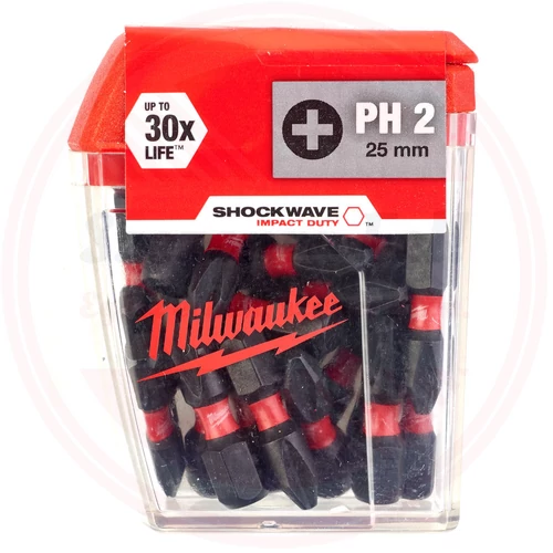 Milwaukee Shockwave bit CD PH2 25mm-25db (Rendelési egység 10 db)