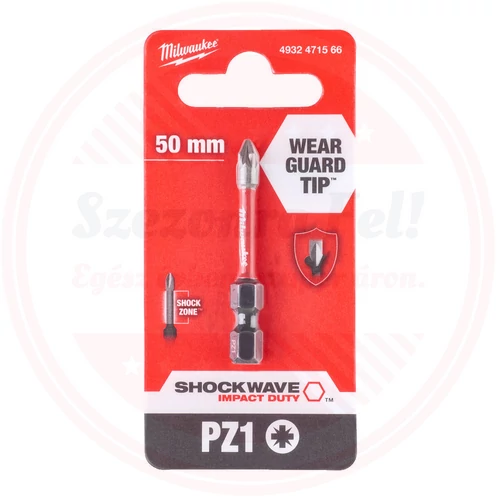 Milwaukee Shockwave bit PZ1 50 mm - 1 db