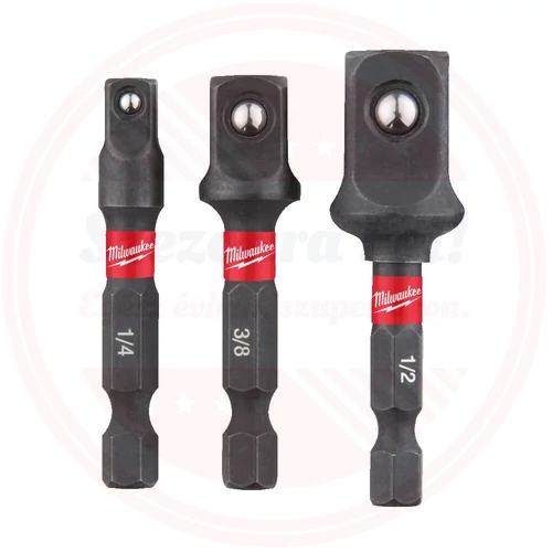 Milwaukee Shockwave Dugókulcs adapter szett 3 részes