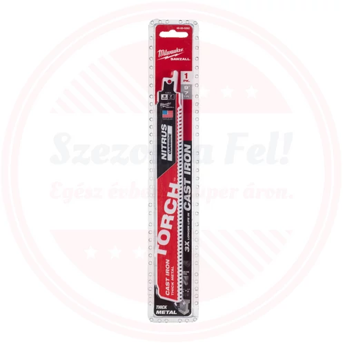 Milwaukee Szablyafűrészlap TORCH™ NITRUS TCT 230 mm 8T - 1 db