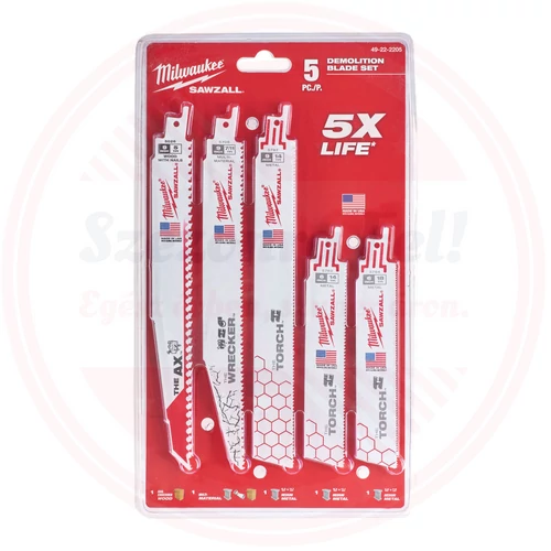 Milwaukee Szablyafűrészlap válogatás - 5 db
