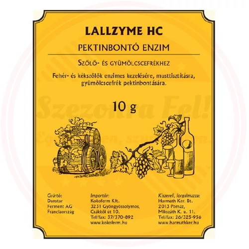 Pektinbontó enzim 10 g.