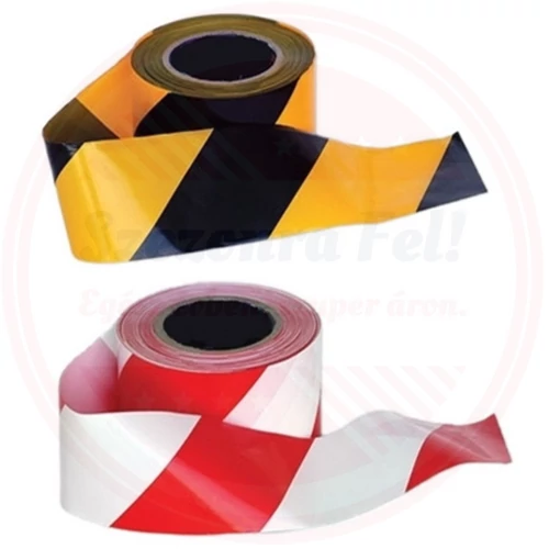 PORTWEST Jelzőszalag, PE, 500m x 75mm, piros/fehér