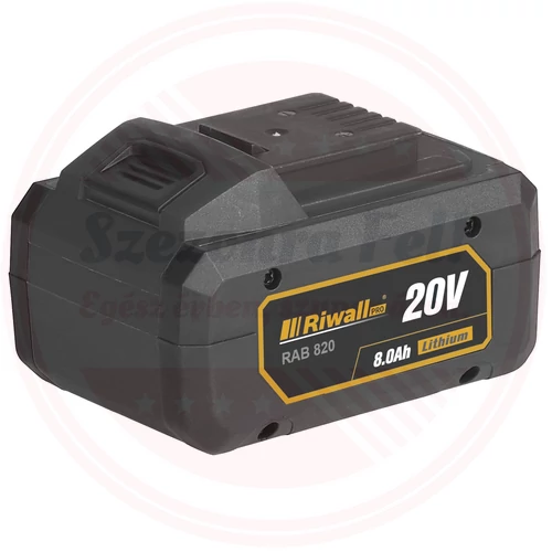 Riwall RAB 820 - 20 V Li-Ion akkumulátor 8 Ah