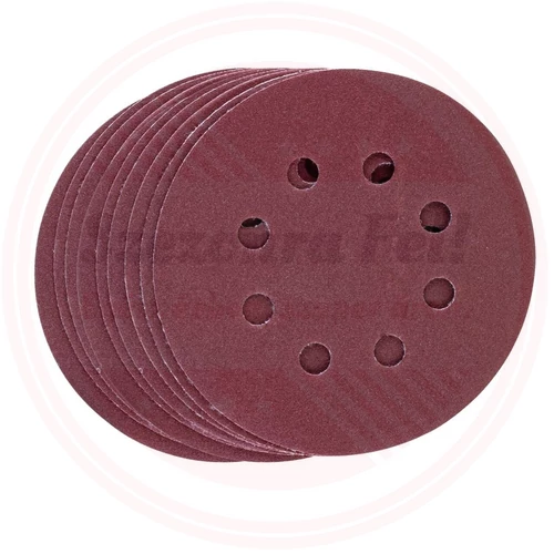 Scheppach Kör csiszolólap készlet (9 db), O 125 mm, szemcsézet 80/180/240, 3-3-