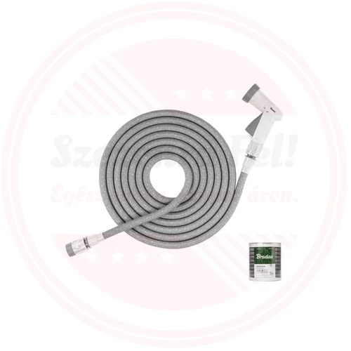 SECRET HOSE flexibilis locsolótömlő szett (+pisztoly) 8m-24m - szürke