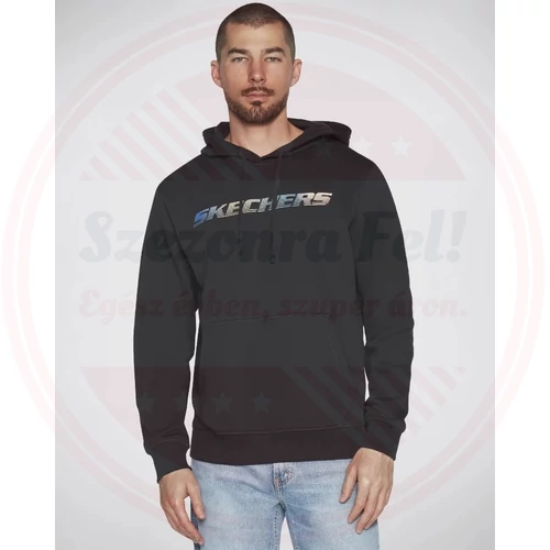 Skechers pulóver kapucnis fekete XL MHD90 Sweats Gradien fekete XL