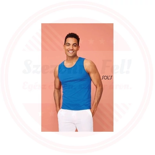 Sols Trikó Justin férfi Royal Blue 2XL(100%pamut 150g/m2)