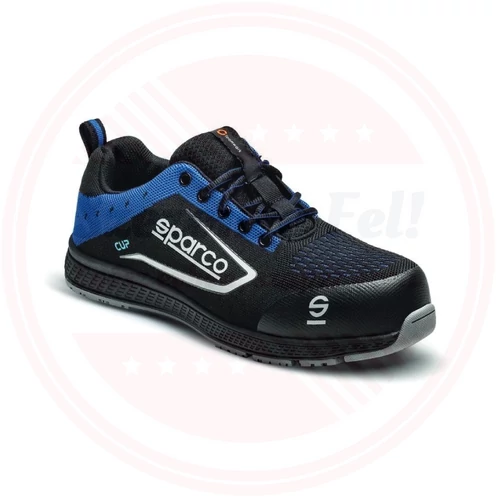 Sparco CUP S1P beltéri munkavédelmi cipő fekete/azúr 37 KIFUTÓ