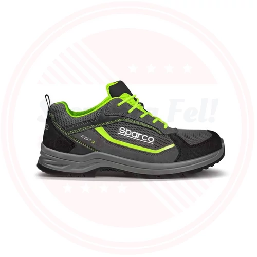 Sparco Indy-R SONAMA ESD  S1PS SR LG védőcipö sötétszürke-fluosárga 43