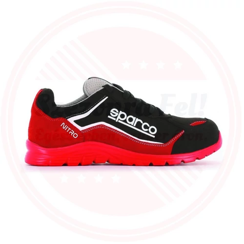 Sparco Nitro védőcipő S3 46 Piros-fekete KIFUTÓ