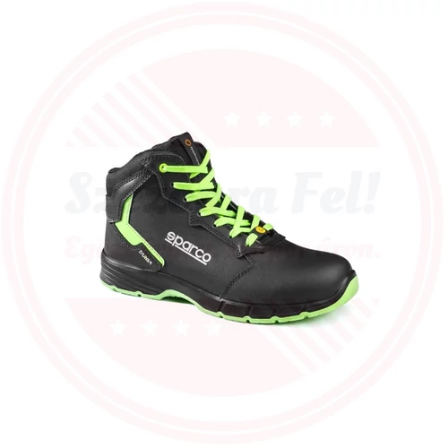 Sparco Targa-H Willy ESD S3S SR FO Munkavédelmi bakancs fekete/zöld 41