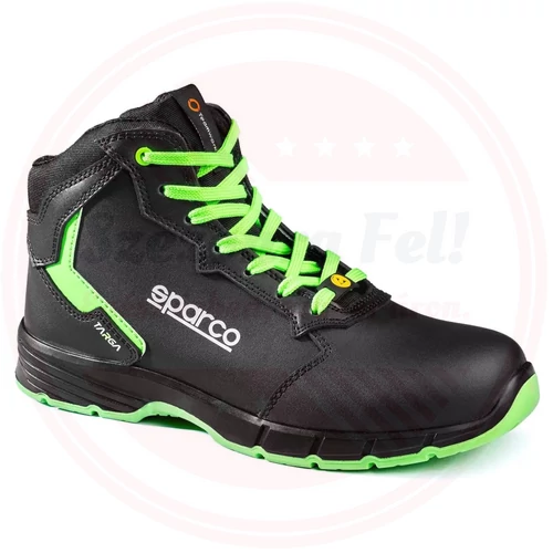 Sparco Targa-H Willy ESD S3S SR FO Munkavédelmi bakancs fekete/zöld 42