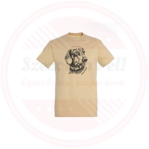 TOP Póló tacskó mintával kereknyakú 2XL