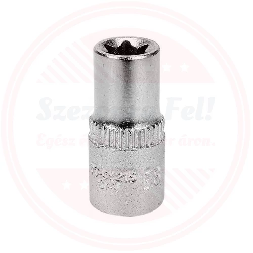 YATO Dugókulcs E8 1/4 col hatszög torx CrV