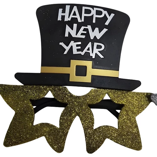 Happy New Year Feliratos Szemüveg Arany