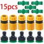 Kép 2/4 - 15 részes kerti locsolótömlő gyorscsatlakozó készlet – 1/2" és 3/4" csapokhoz