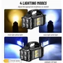 Kép 4/4 - Napelemes LED kempinglámpa USB töltéssel és powerbank funkcióval