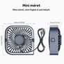 Kép 2/4 - USB asztali ventilátor szürke – 3 sebességes, 360°-ban állítható mini ventilátor