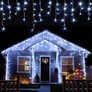Kép 1/7 - Jégcsap LED Fényfüzér 5m-25m Hideg Fehér 
