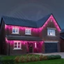 Kép 1/4 - Jégcsap LED Fényfüzér 5m-25m Pink