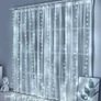 Kép 1/9 - Micro LED fényfüggöny 8 fénymóddal 3m x 2m beltéri hideg fehér