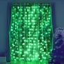 Kép 4/4 - LED Fényfüggöny Zöld Többfajta Méretben 