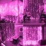 Kép 2/5 - karacsonyi-led-fenyfuggony-pink-2x2