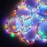 Kép 4/8 - Micro LED fényfüggöny 8 fénymóddal 3m x 2m beltéri multikolor-3