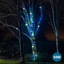 Kép 1/5 - Fényfüzér flash villogó 50m toldható kültéri/beltéri RGB színes 300 LED