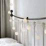 Kép 4/7 - Elemes LED textil gömb fényfüzér meleg fehér 10 LED-3