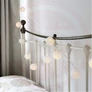 Kép 4/7 - Elemes LED textil gömb fényfüzér meleg fehér 10 LED-3