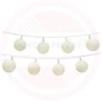 Kép 5/7 - Elemes LED textil gömb fényfüzér meleg fehér 10 LED-4