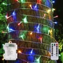 Kép 1/5 - Elemes fényfüzér 100 LED 10m távirányítható 8 program színes
