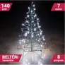 Kép 1/2 - 140 LED Hideg fehér Toldható Fényfüzér zöld vezeték
