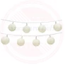 Kép 5/7 - Elemes LED textil gömb fényfüzér hideg fehér 10 LED-4